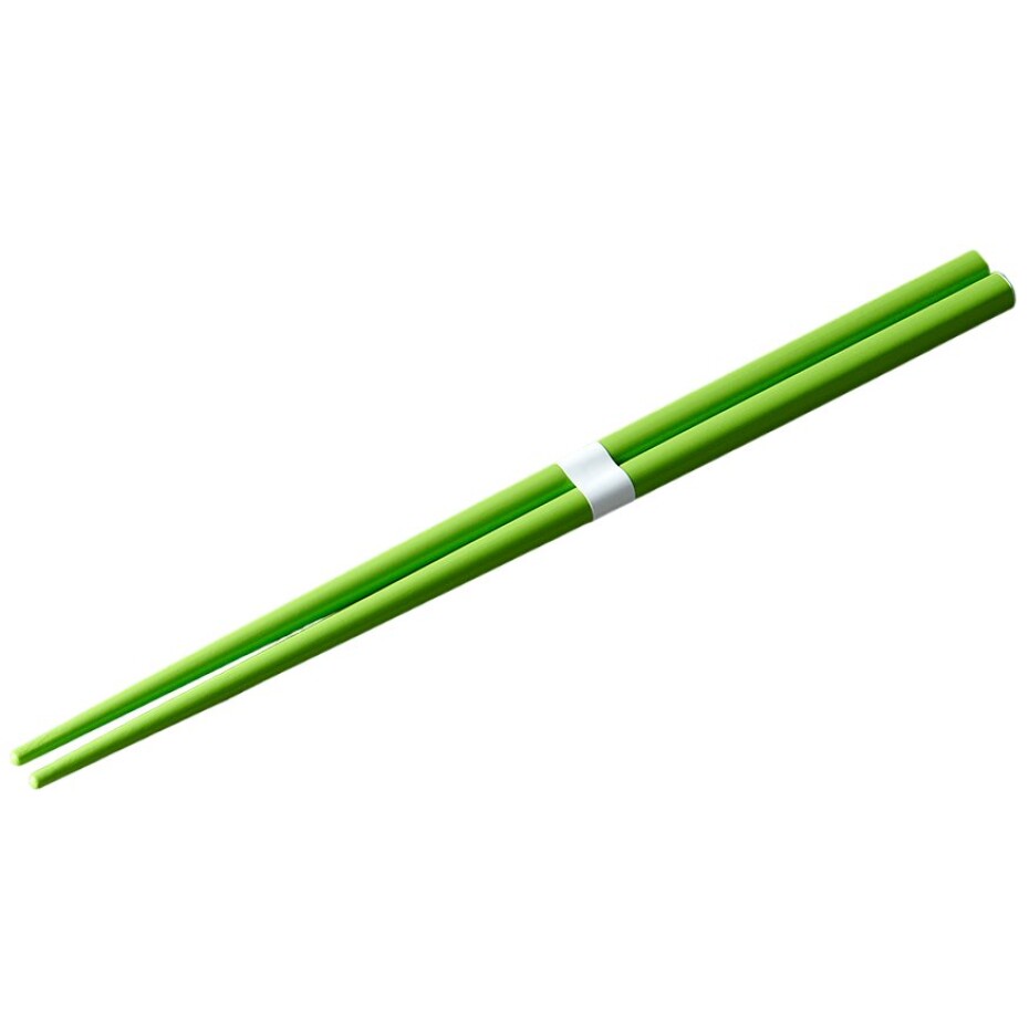Jídelní hůlky 22,5 cm, světle zelená / bílá, bambus, MIJ - main (0)