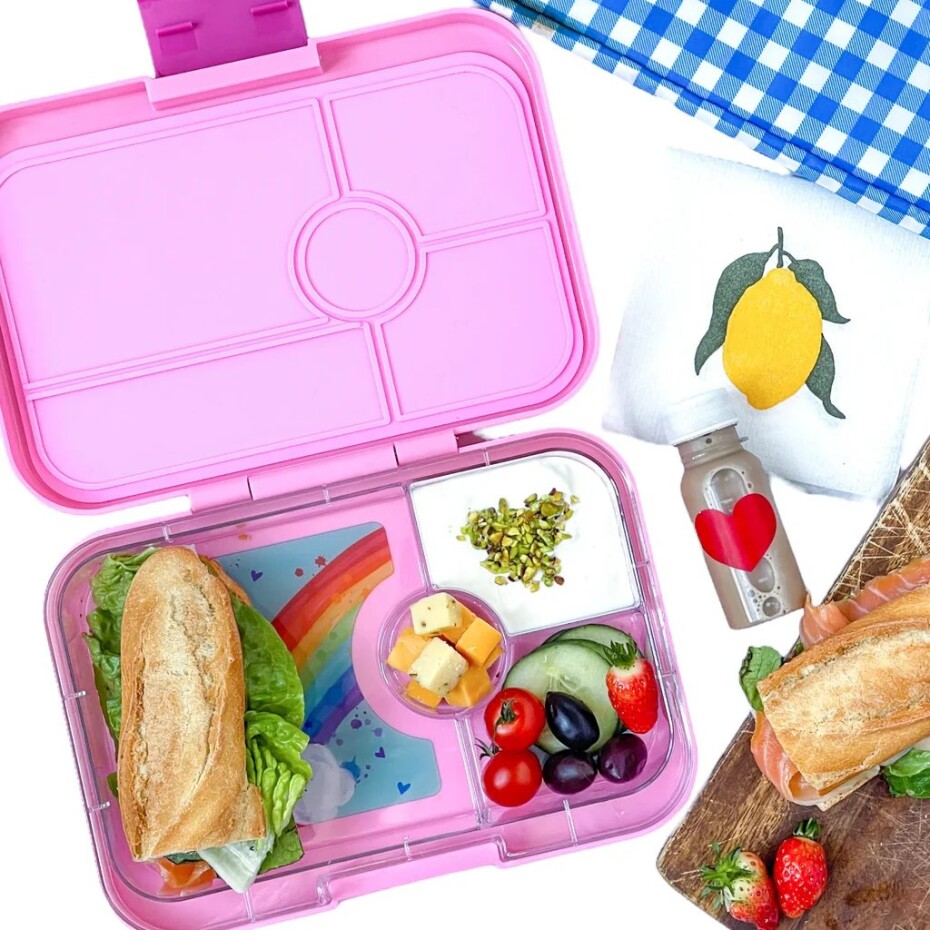 Obědový box TAPAS XL 4 1 l, tmavě modrá / žralok, plast, Yumbox - main (1)