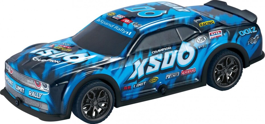 Auto závodní s efekty modré 19,5 cm - main (0)