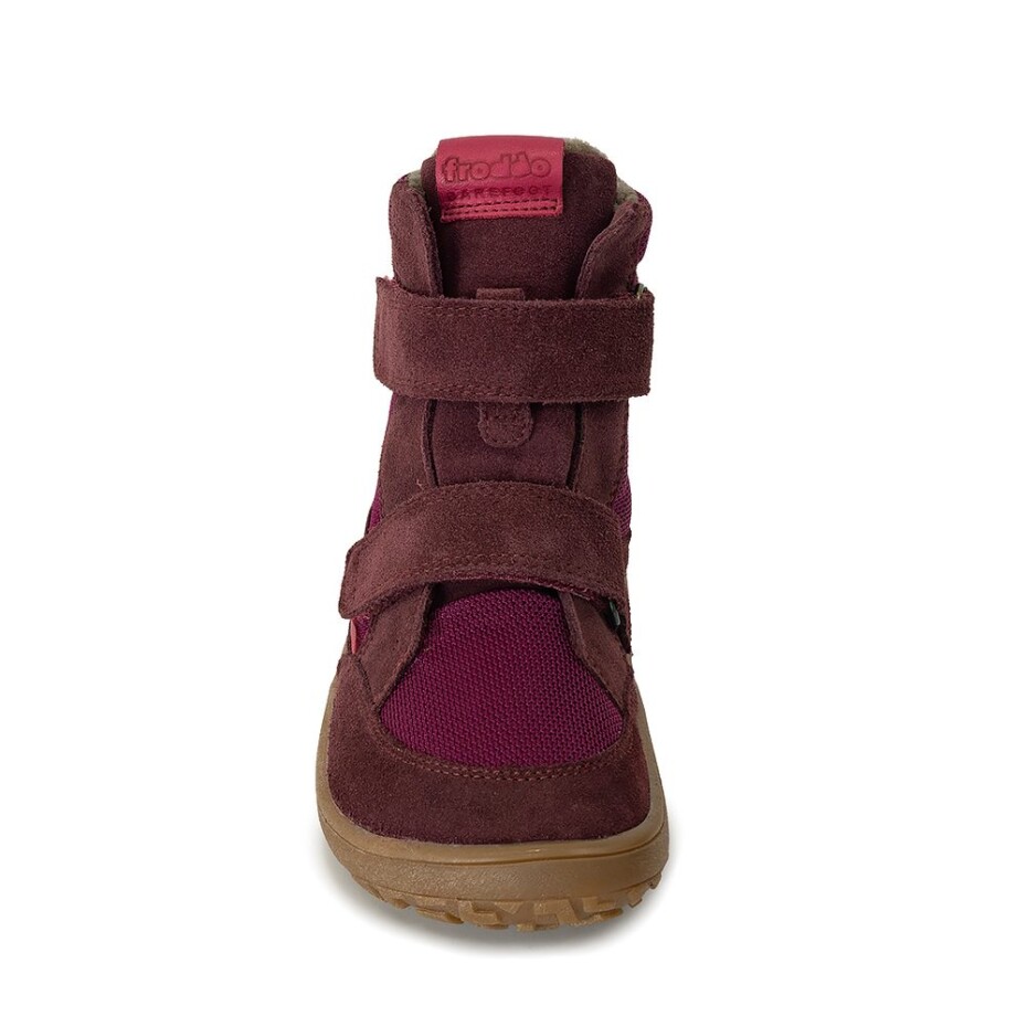 Dívčí zimní barefoot boty TEX WINTER Bordeaux, Froddo, G3160233-7, červená - 28 - main (3)
