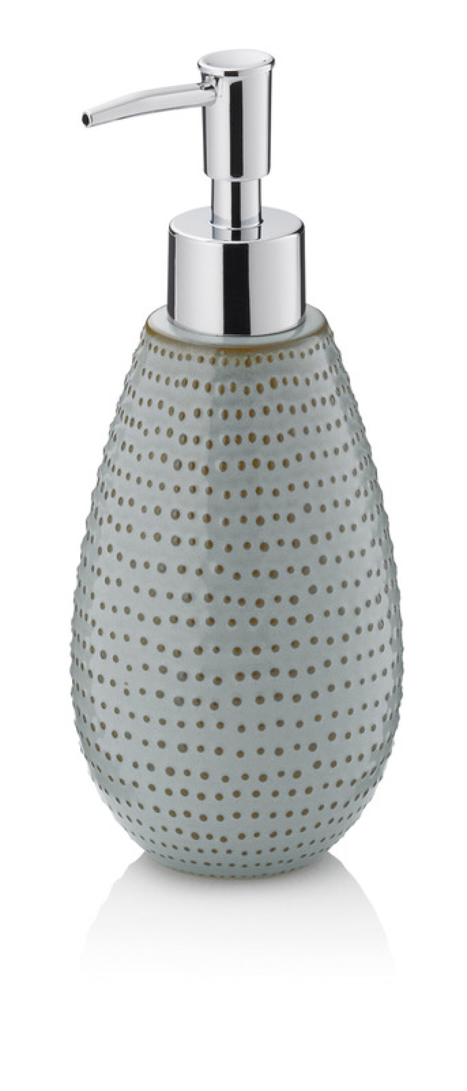 KELA Dávkovač mýdla Dots keramika šedohnědá 350 ml KL-23602 - main (0)