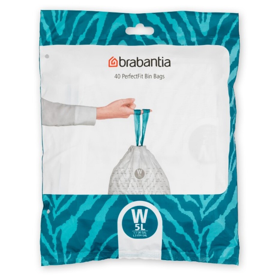 Sáčky do odpadkového koše W PERFECTFIT 5 l, sada 40 ks, Brabantia - main (0)