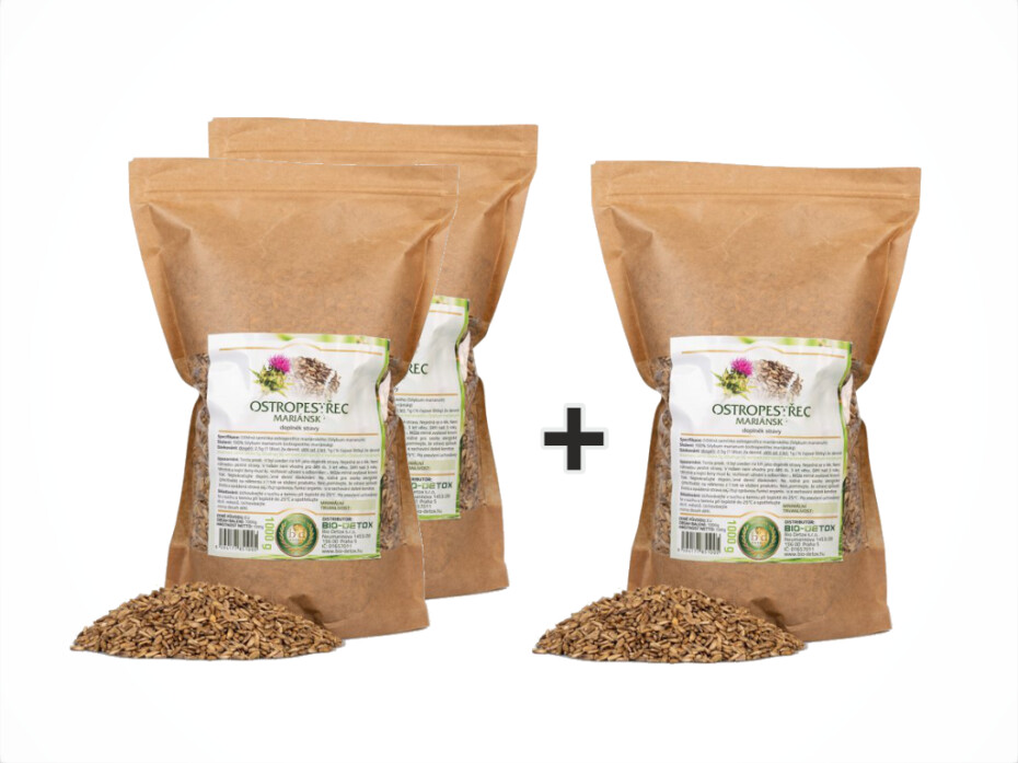Bio-Detox Ostropestřec Mariánský CELÁ SEMENA 500g 2 + 1 ZDARMA - main (0)