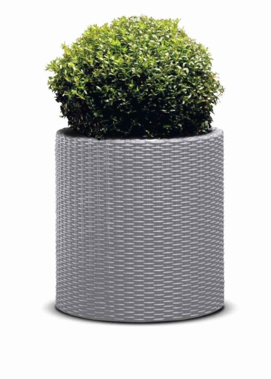 Keter Květináč Keter Cylinder M Silver Grey KT-610100 - main (1)