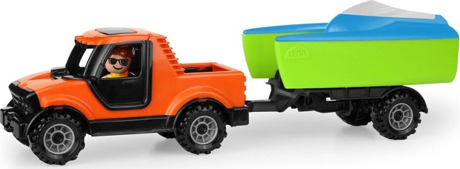 Truckies Pickup s vozíkem a loďkou - main (0)