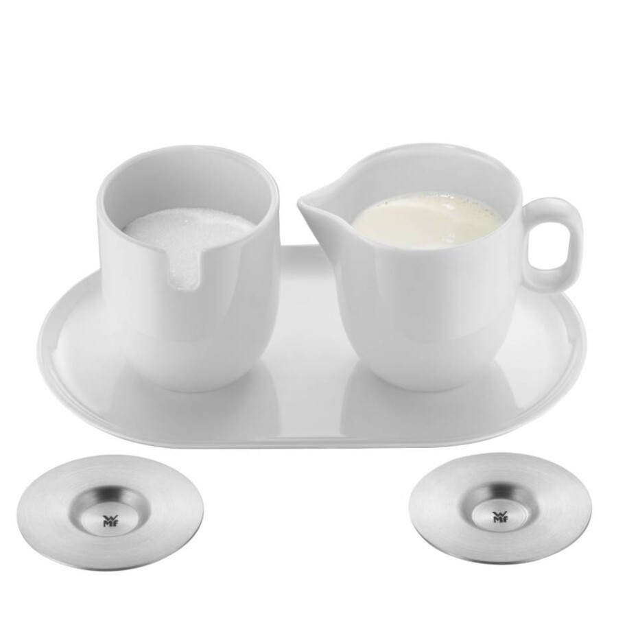Sada cukřenky a mléčenky BARISTA, sada 2 ks, bílá, WMF - main (2)
