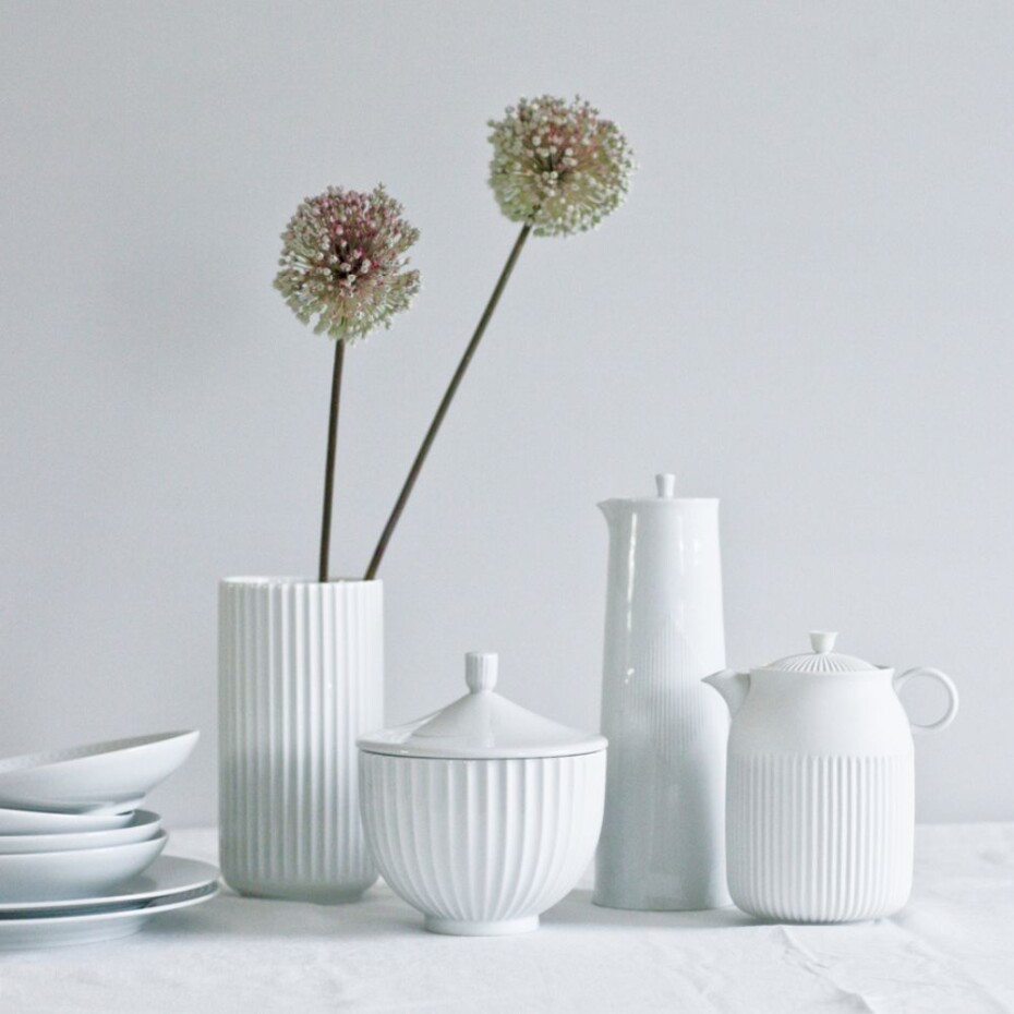 Váza 31 cm, porcelánově bílá, Lyngby - main (2)