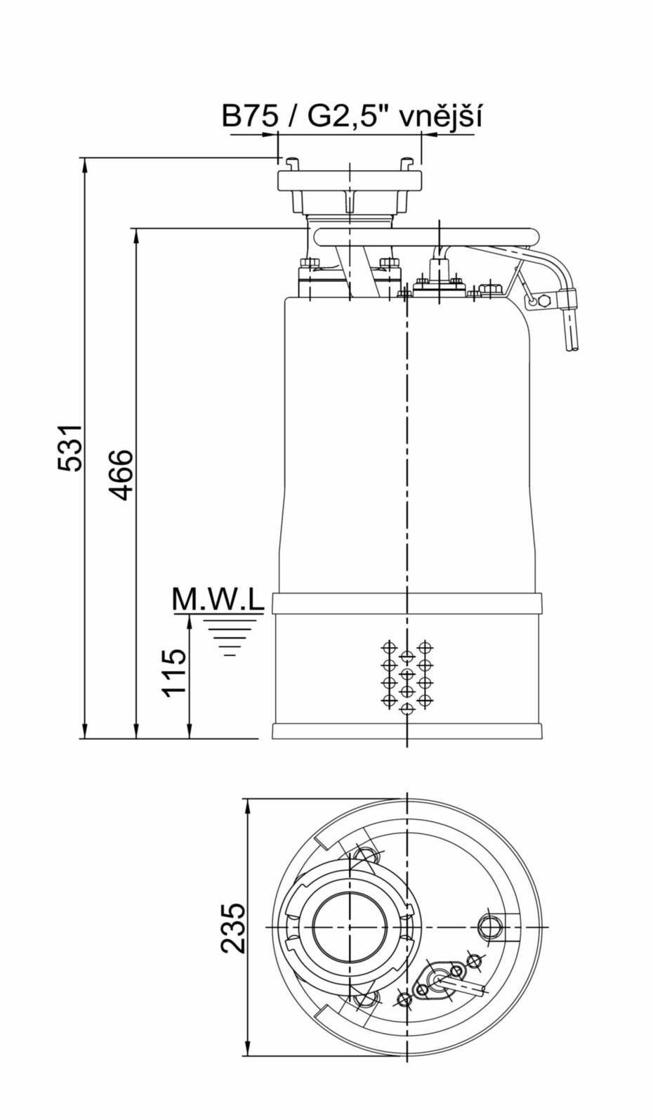 HCP 80ASN22.2 400V + 10m hadice B75 - main (2)