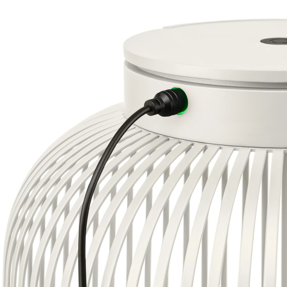 Přenosná stolní lampa LITO M 30,5 cm, LED, hedvábně šedá, ocel, Blomus - main (2)