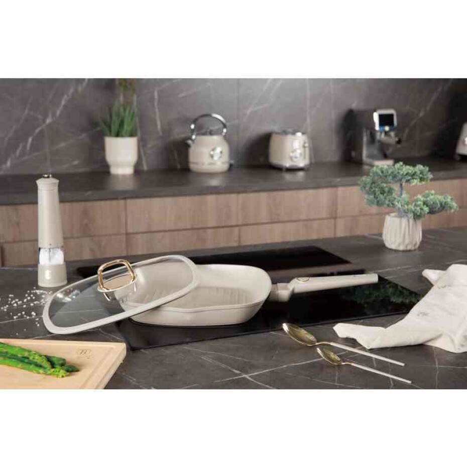 BERLINGERHAUS Pánev grilovací s titanovým povrchem a poklicí 28 cm Sahara Collection BH-8067 - main (6)