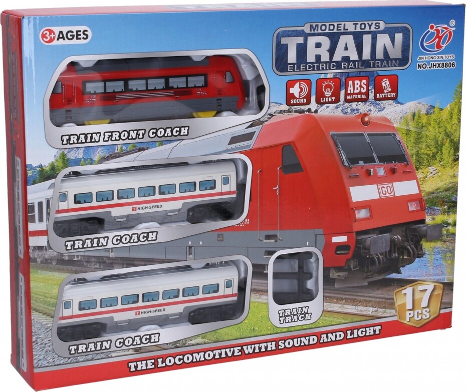 Vlak s efekty set, trať 88 cm, mašinka 18 cm - main (0)