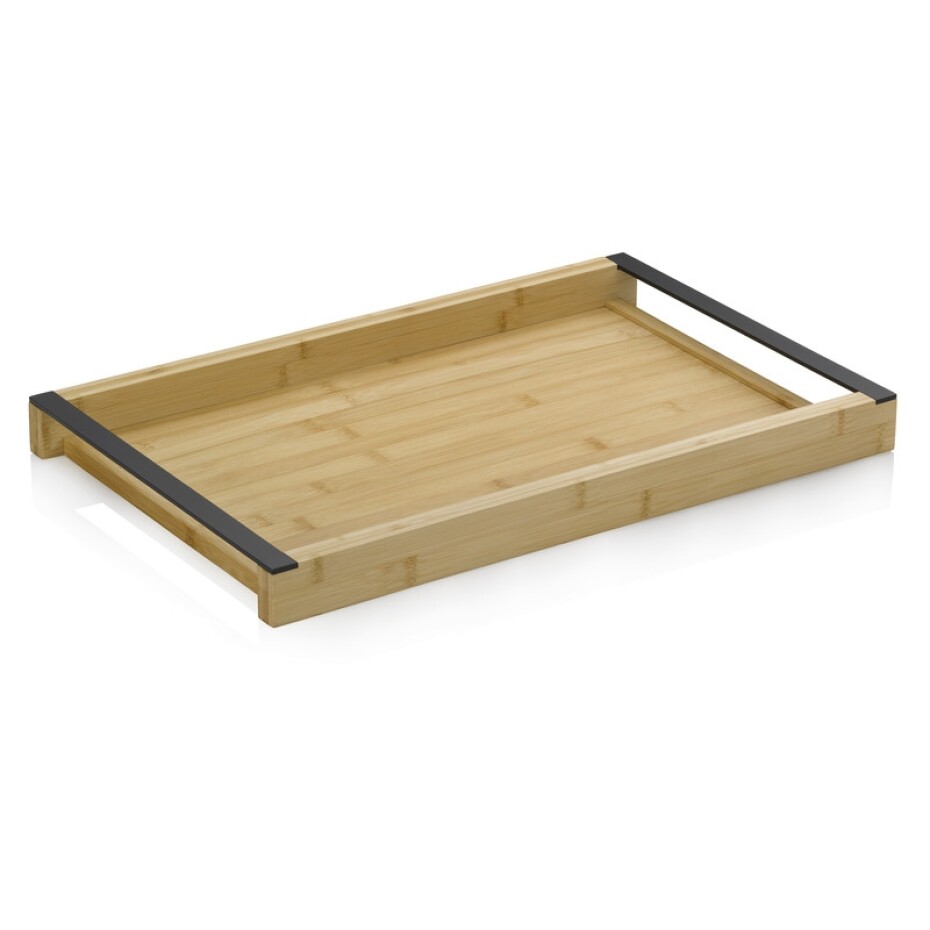 KELA Servírovací tác Kiril 54x35 cm bambus černá KL-12597 - main (0)