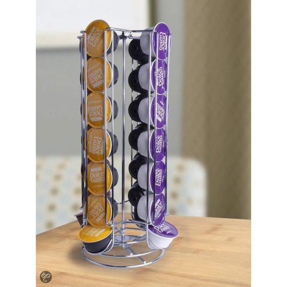 HIT Držák na kávové kapsle Dolce Gusto 28 ks stříbrný HT-22171159 - main (1)