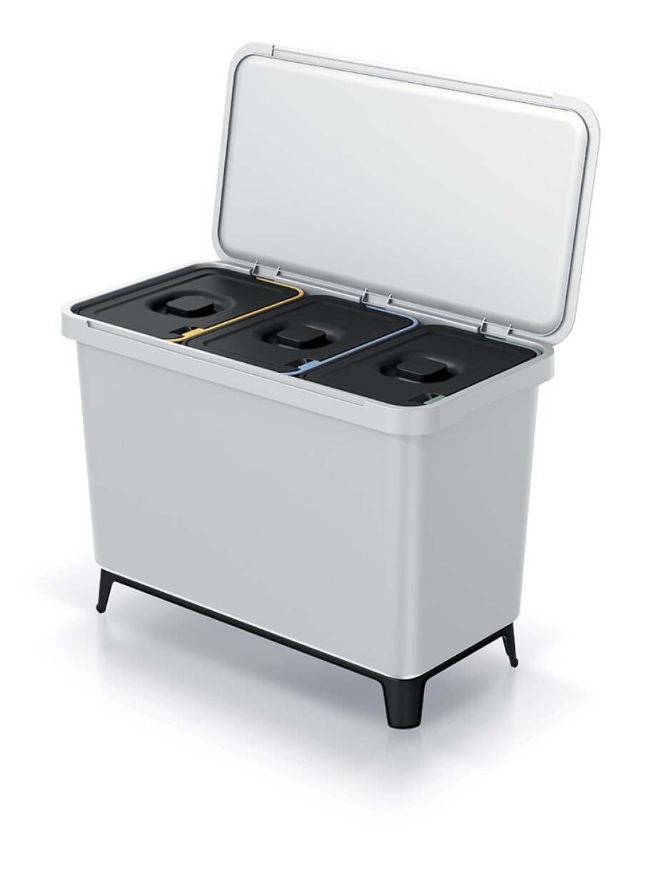 Prosperplast Odpadkový koš Prosperplast SYSTEMA 3x10l popelavý 611103 - main (0)