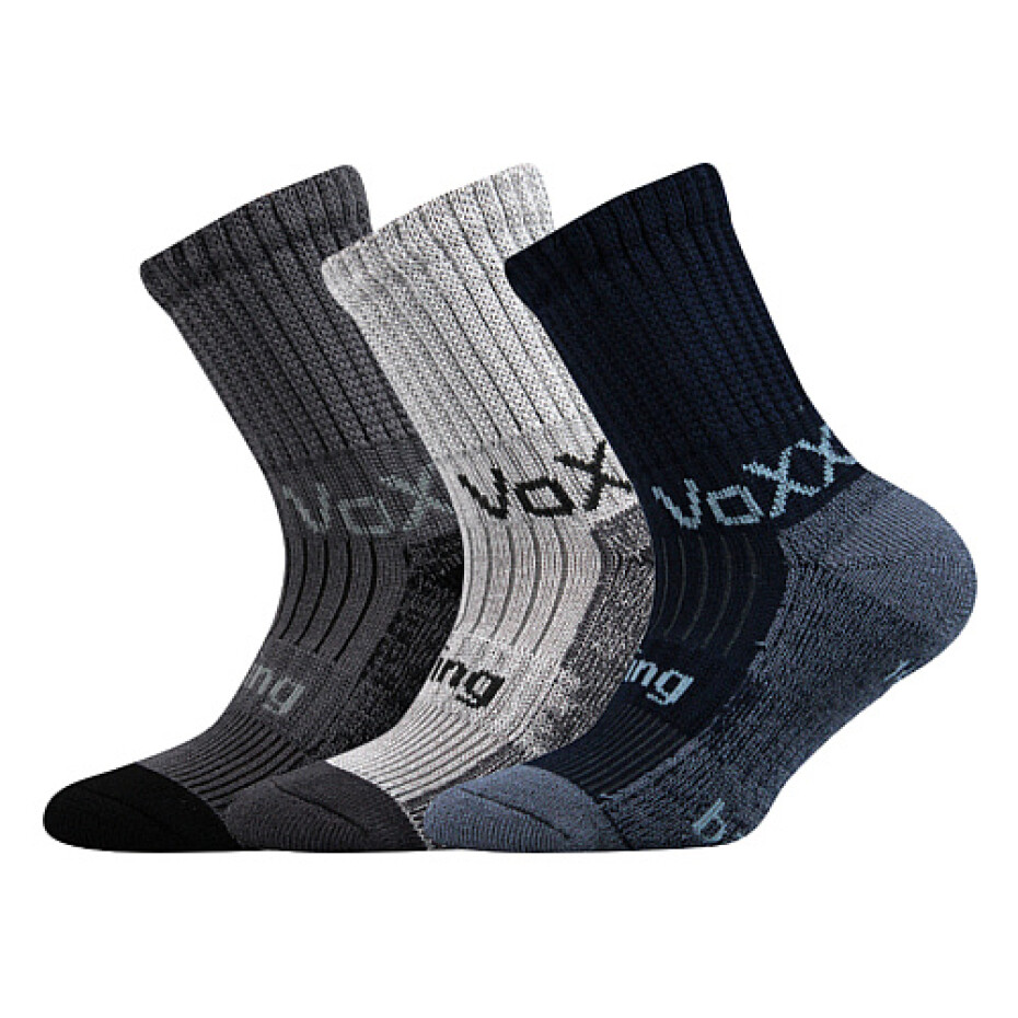 Chlapecké ponožky VoXX - Bomberik B, šedá, modrá Barva: Mix barev, Velikost: 30-34 - main (1)
