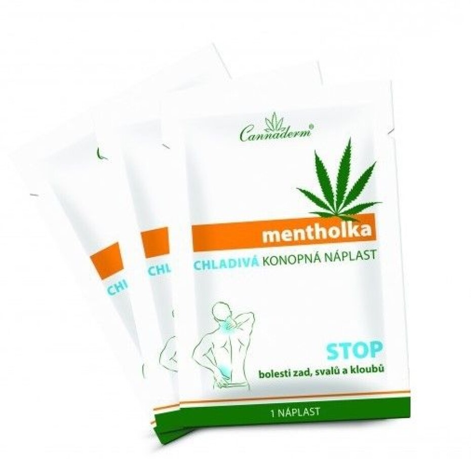 Cannaderm Mentholka CHLADIVÁ KONOPNÁ NÁPLAST 1 ks - main (0)