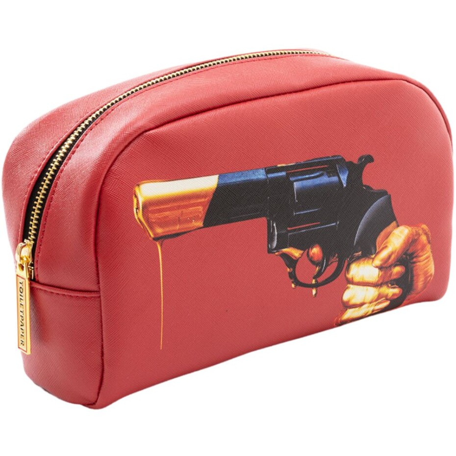 Kosmetická taštička TOILETPAPER REVOLVER 23 x 13 cm, červená, Seletti - main (1)