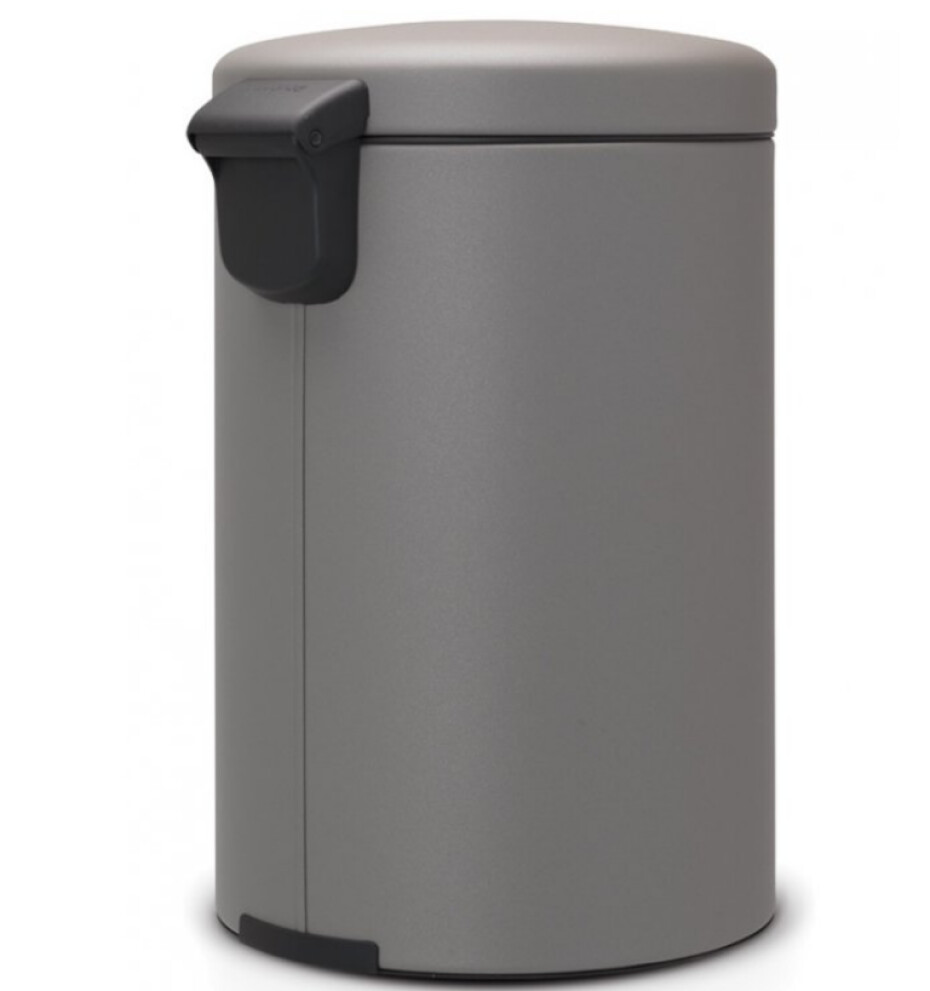 Pedálový odpadkový koš NEWICON 20 l, minerální šedá, Brabantia - main (2)
