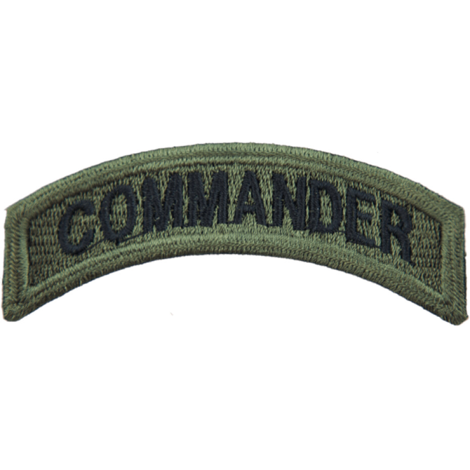 Nášivka: COMMANDER [bsz] olivová | černá - main (0)