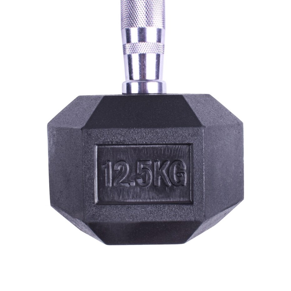 Profi šestihranná pogumovaná činka Sportago Hexagon 12,5 kg - main (7)