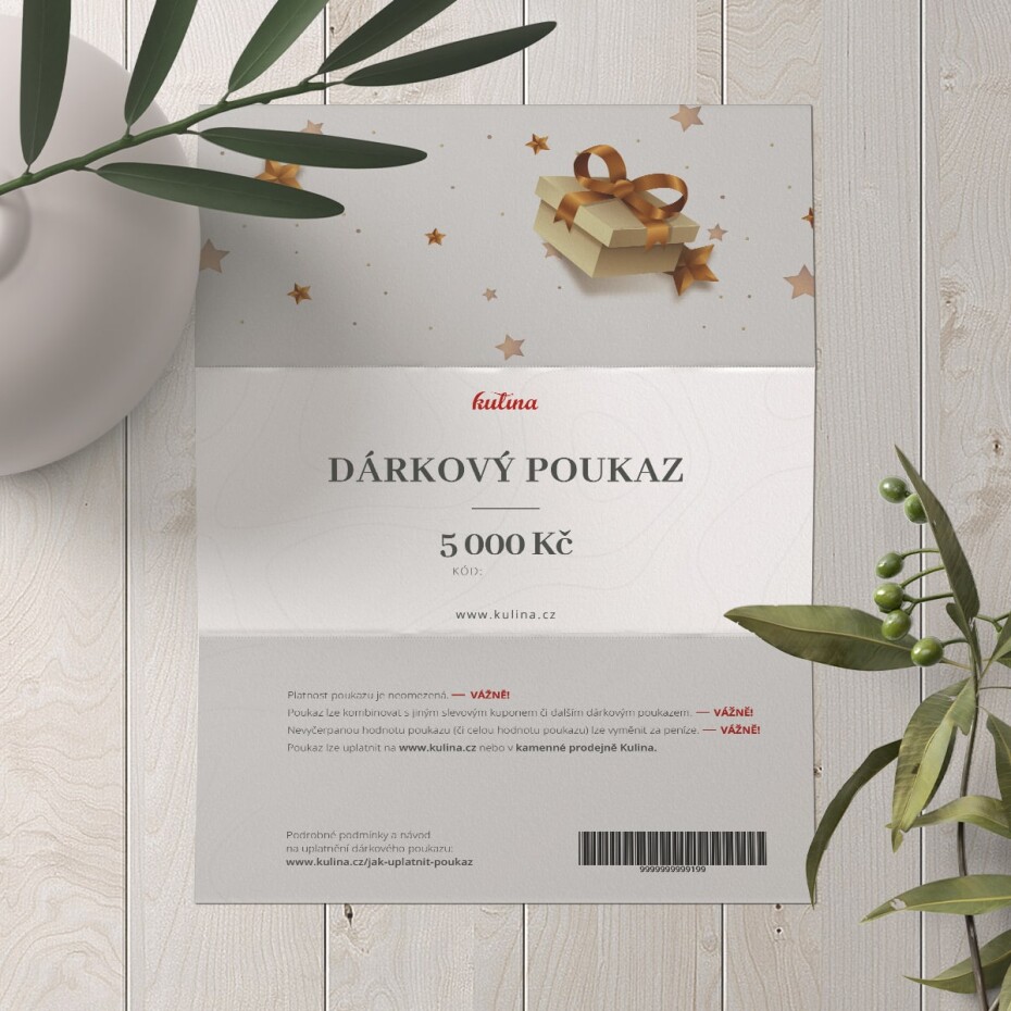 Dárkový e-poukaz KULINA v hodnotě 5 000 Kč - main (1)