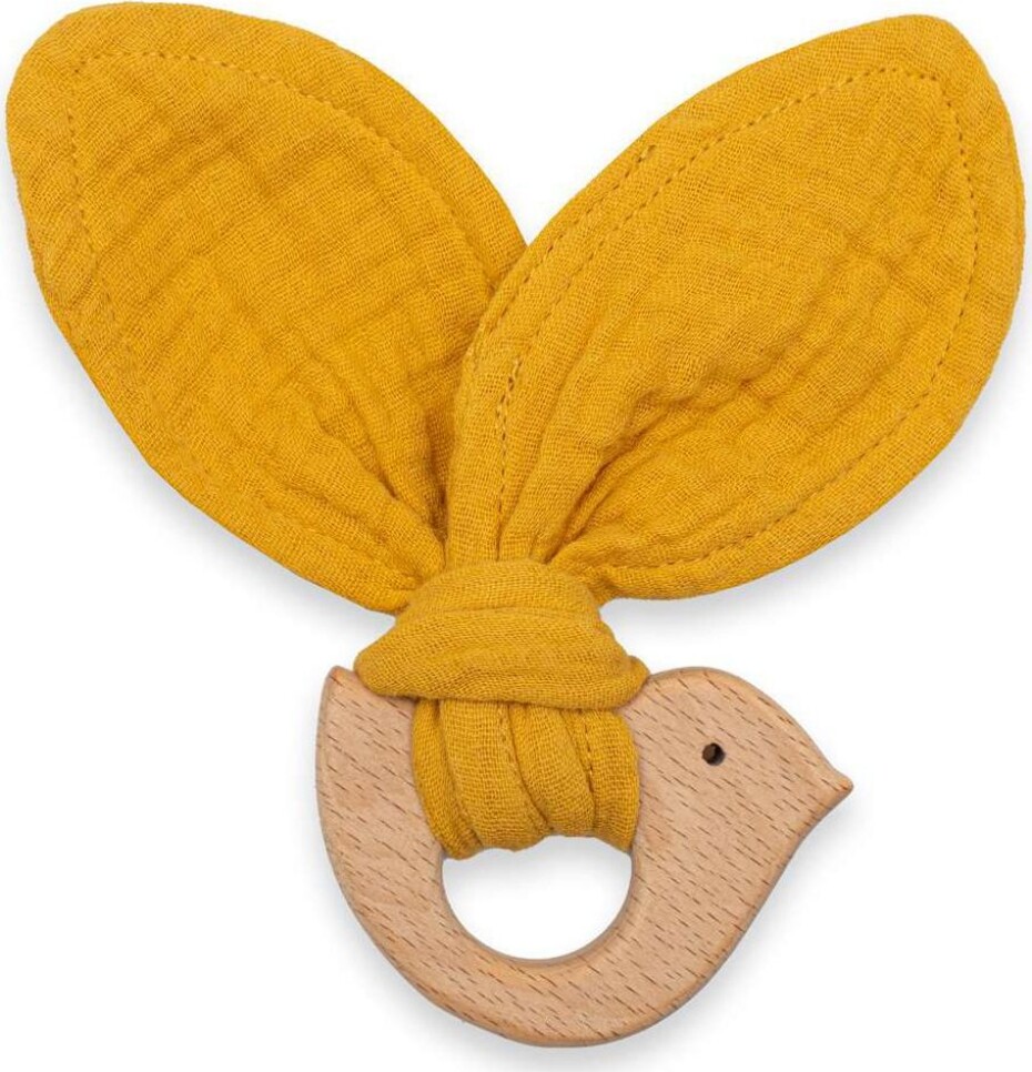 Kousátko s ptáčkem New Baby Bird mustard - main (0)