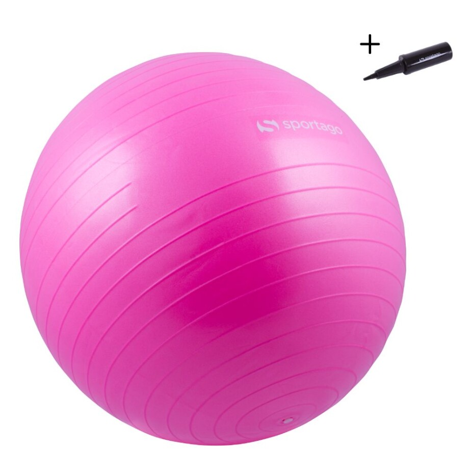 Gymnastický míč Sportago Anti-Burst 75 cm, včetně pumpičky - růžová - main (0)