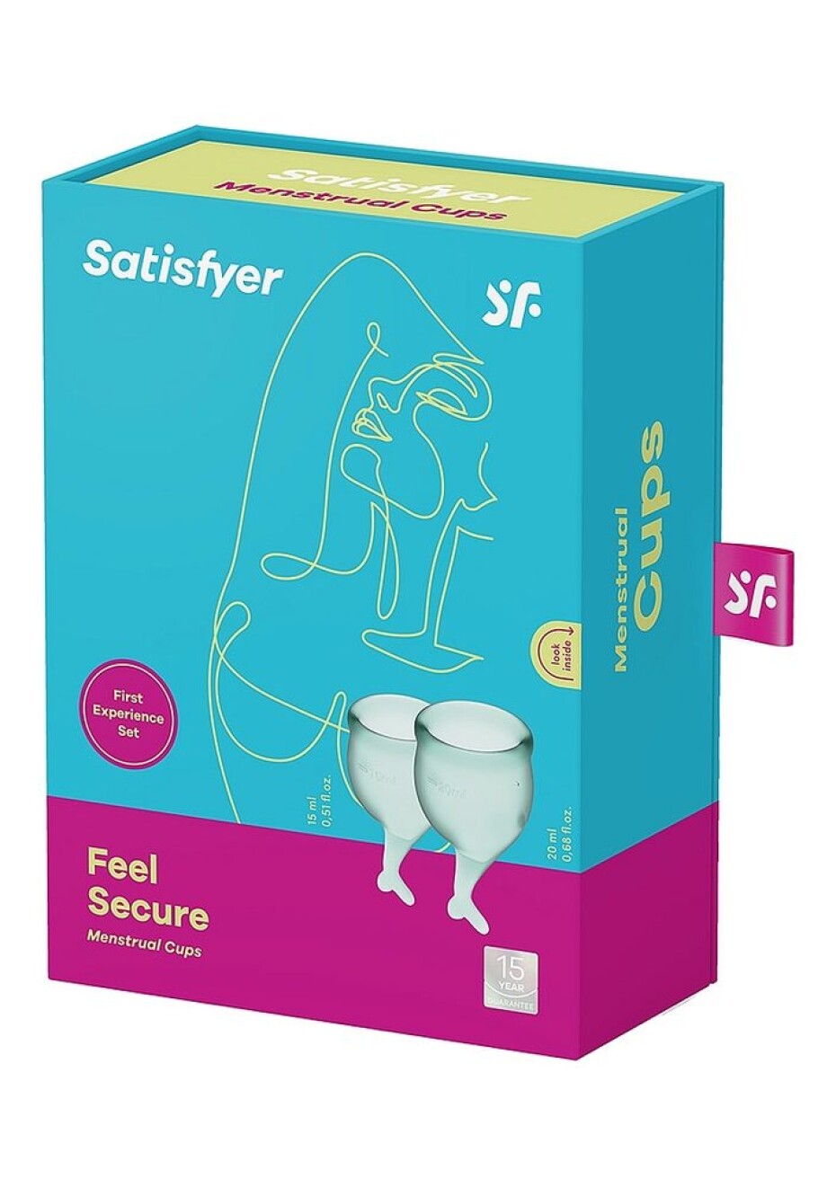 Satisfyer Feel Secure Menstruační kalíšek Dark Green sada 2 - main (1)