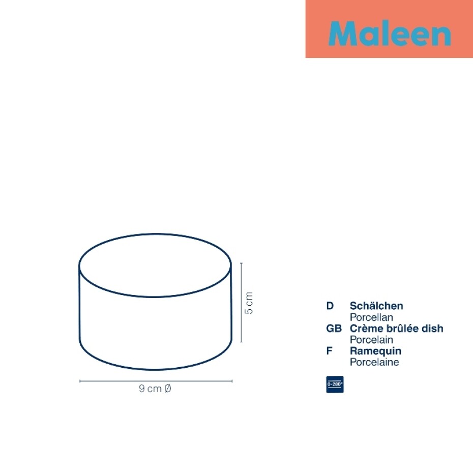KELA Creme brullée miska MALEEN porcelán 9 cm KL-10759 - main (2)