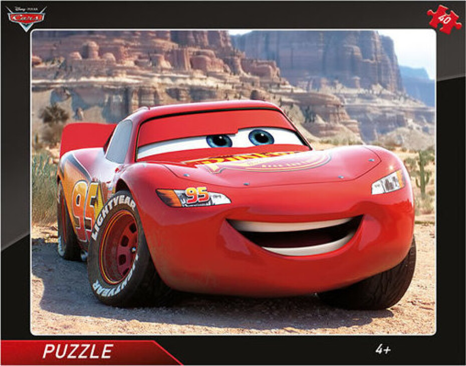 Dino Cars Blesk McQueen deskové puzzle 40 dílků - main (0)