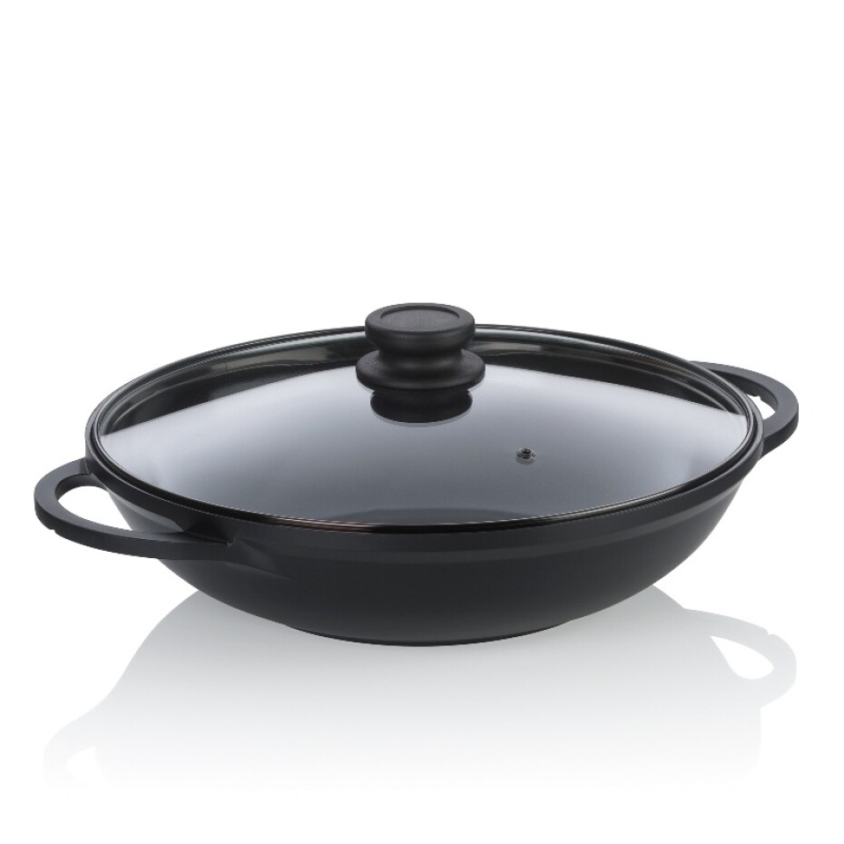 KELA WOK pánev s keramickým povrchem a poklicí ATURA 32 cm KL-15174 - main (0)