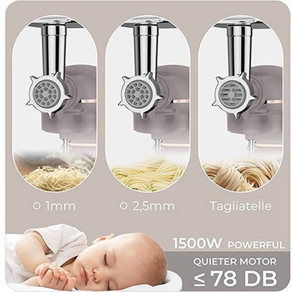 BERLINGERHAUS Kuchyňský robot s mlýnkem a mixérem 1500 W Taupe Collection BH-9530 - main (2)