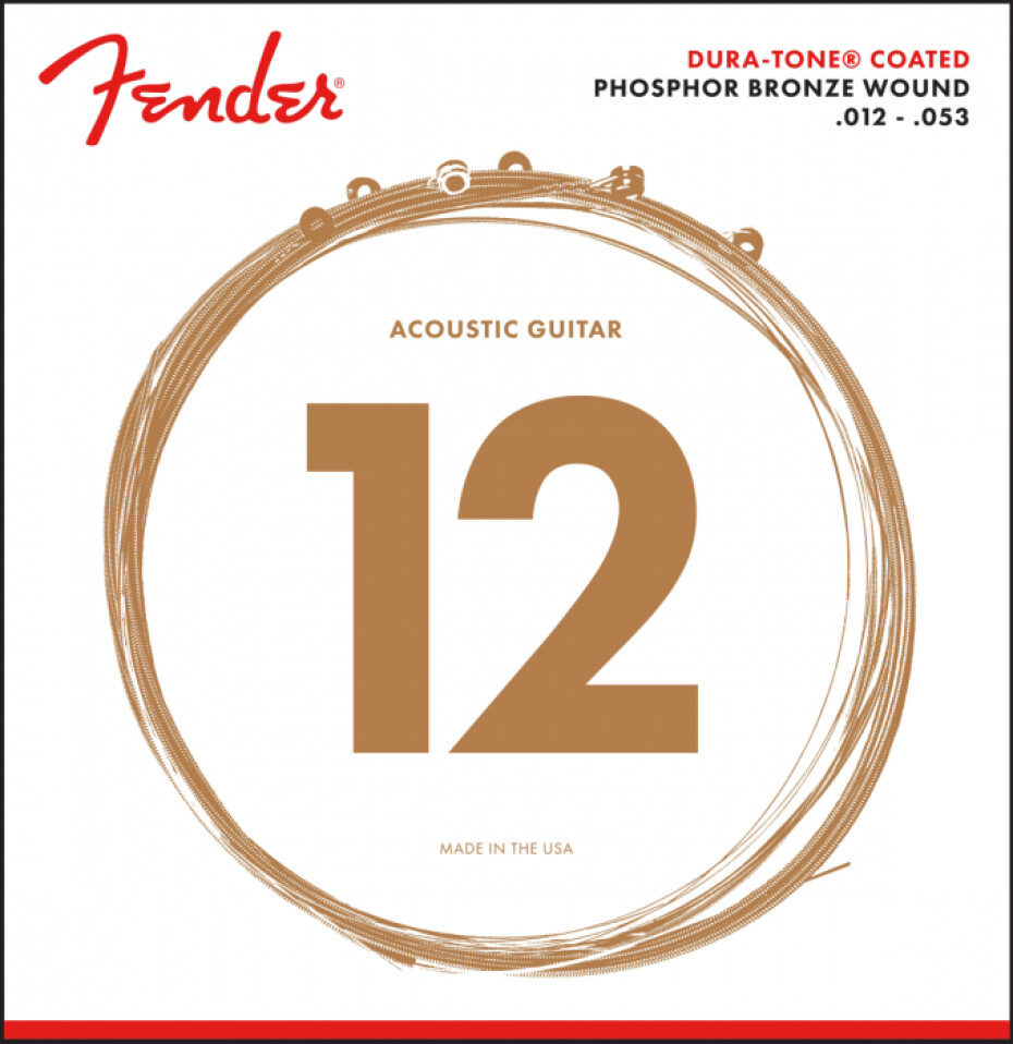 Fender 860L Phosphor Bronze Dura Tone Coated 12-53 - main (0)