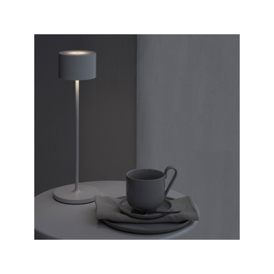 Přenosná stolní lampa FAROL, LED, hřejivě šedá, Blomus - main (1)