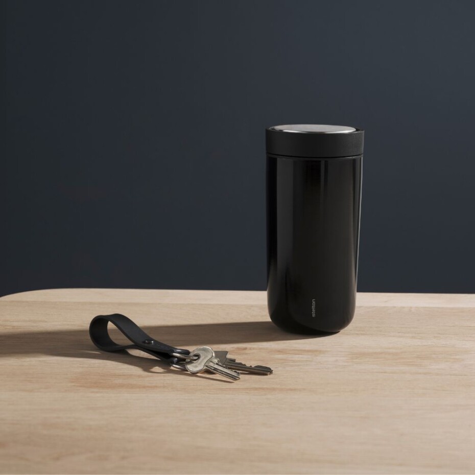 Termohrnek TO GO CLICK 400 ml, černá, Stelton - main (1)