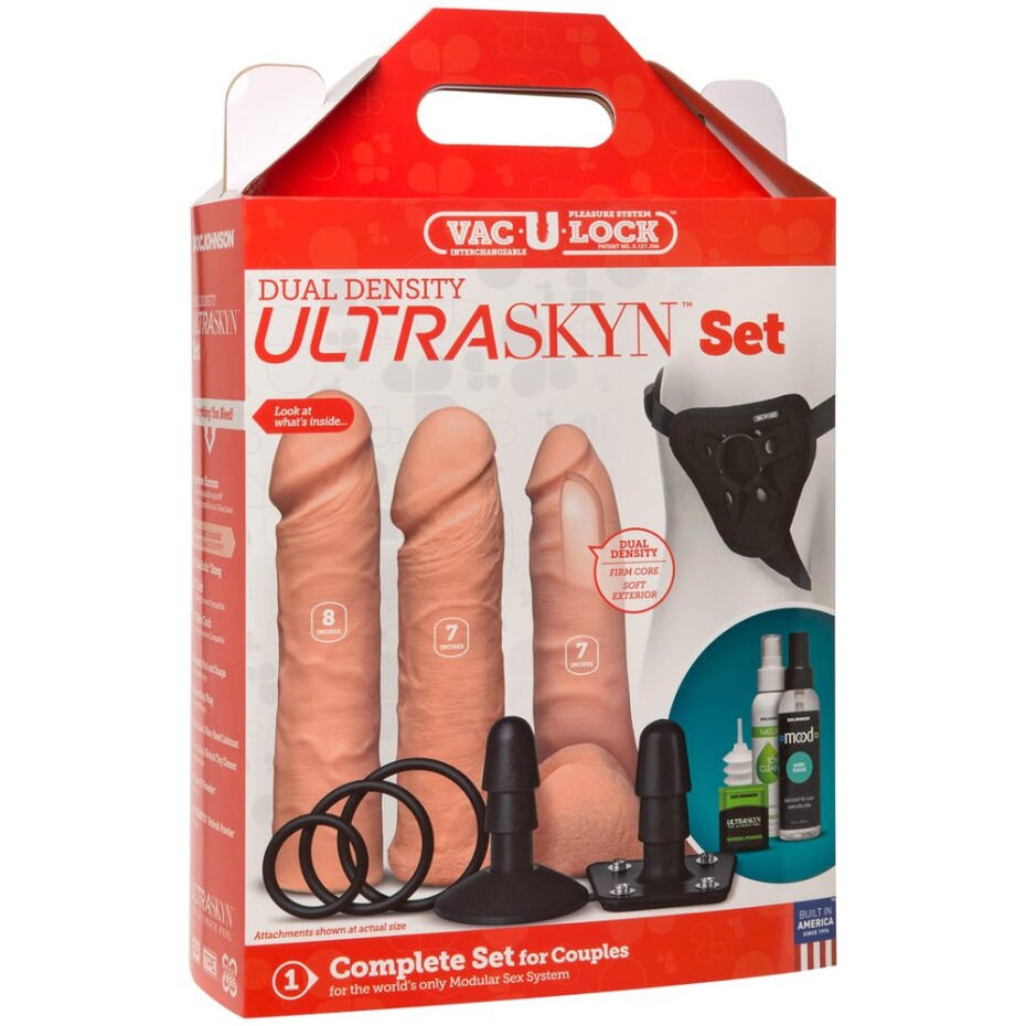 Doc Johnson Vac-U-Lock Dual Density UltraSkyn Set - main (1)