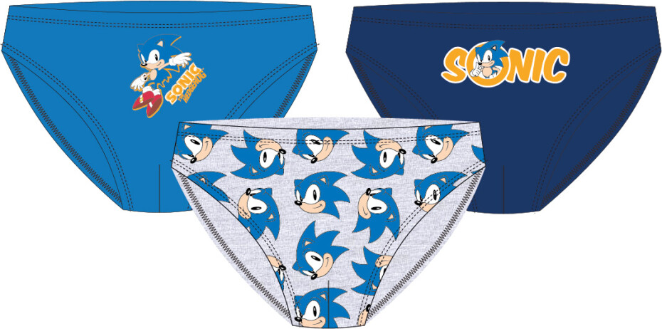 Ježek SONIC - licence Chlapecké slipy - Ježek Sonic 5233035 , modrá / bílá Barva: Mix barev, Velikost: 104-110 - main (0)