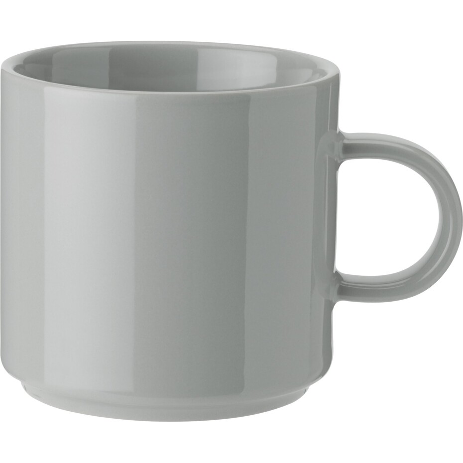 Hrnek na kávu 200 ml, sada 2 ks, světle šedá, kamenina, Stelton - main (3)
