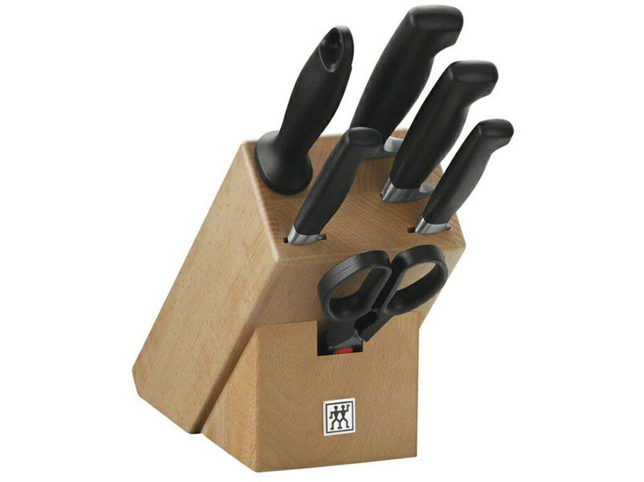 Sada nožů FOUR STAR®, sada 7 ks, s blokem, ocílkou a nůžkami , ZWILLING - main (0)