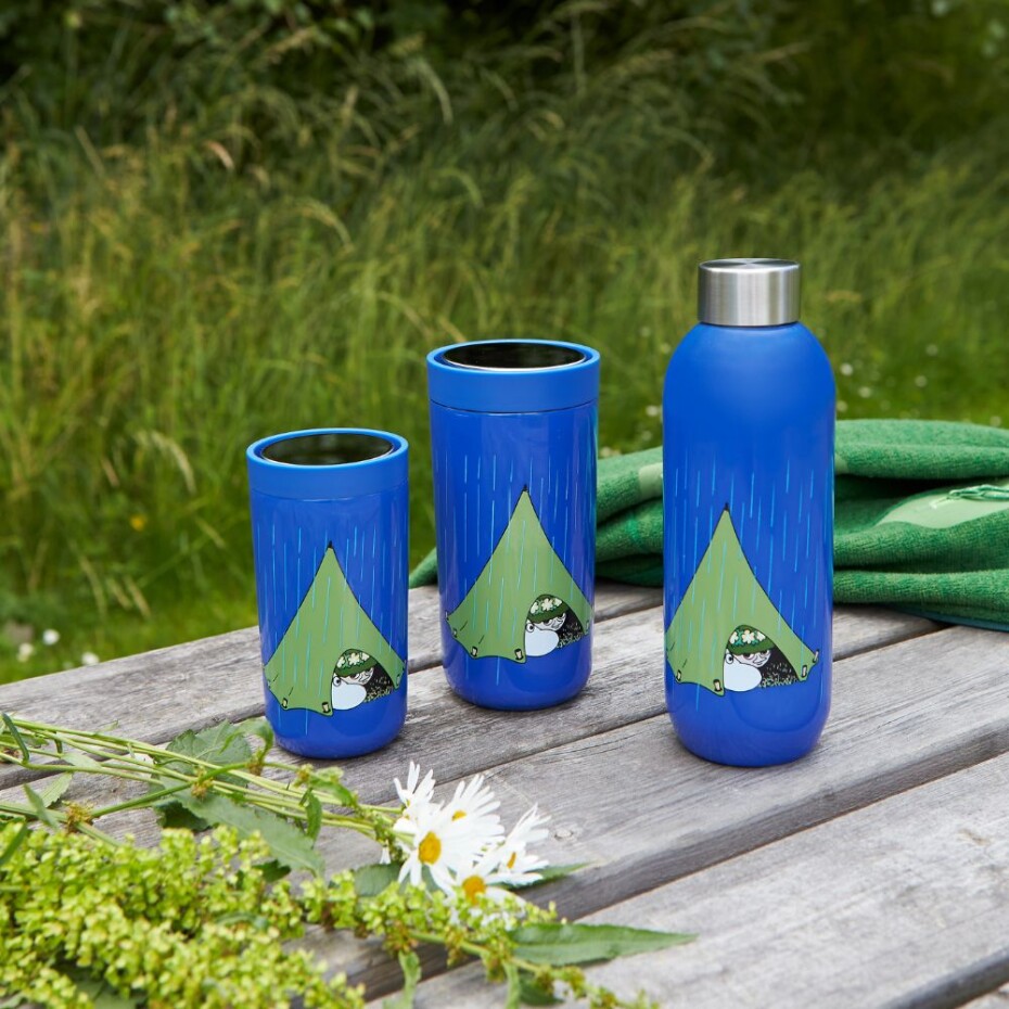 Cestovní láhev TO GO CLICK MOOMIN CAMPING Stelton 0,75 l modrá - main (1)