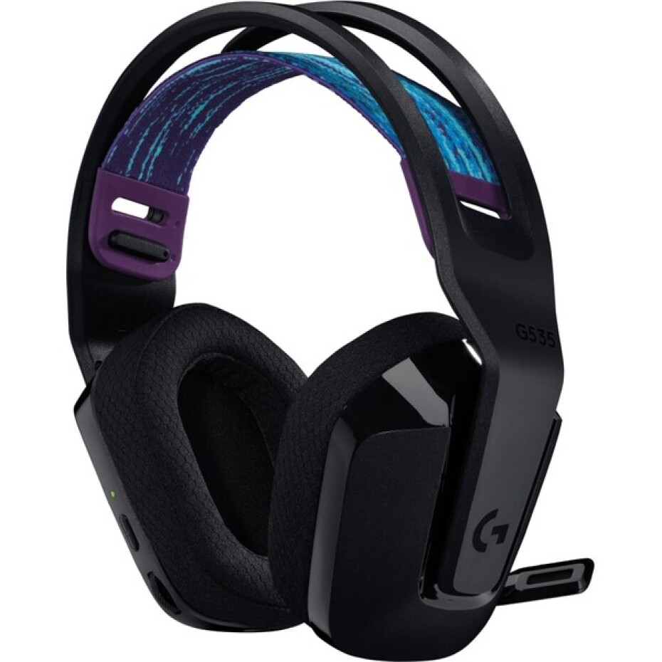 Logitech G535 LIGHTSPEED bezdrátová herní sluchátka černá - main (2)
