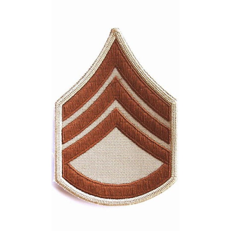 Nášivka: Hodnost US ARMY rukávová Staff Sergeant béžová | hnědá - main (0)