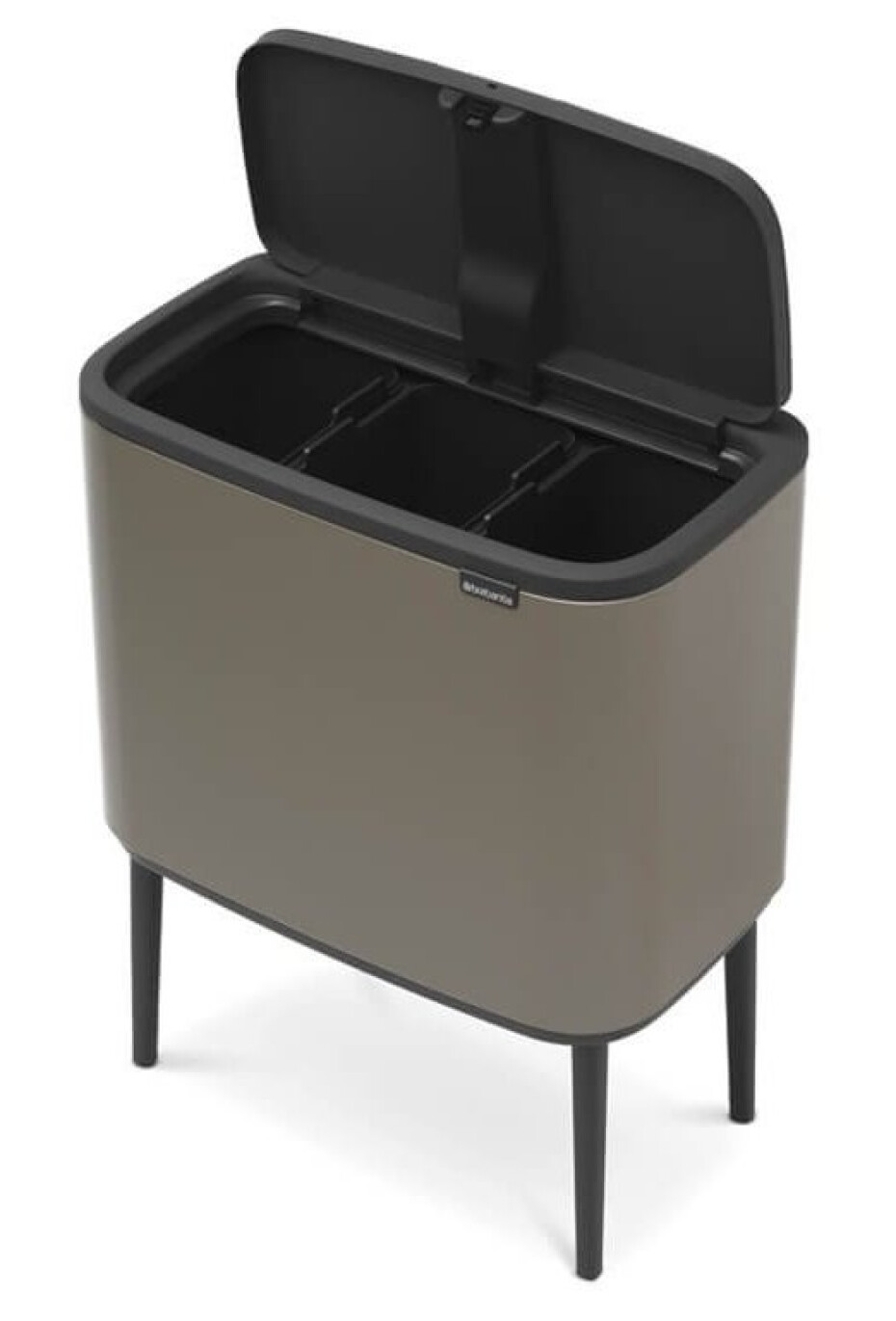 Dotykový odpadkový koš BO TOUCH BIN 3 x 11 l, platinová, Brabantia - main (1)