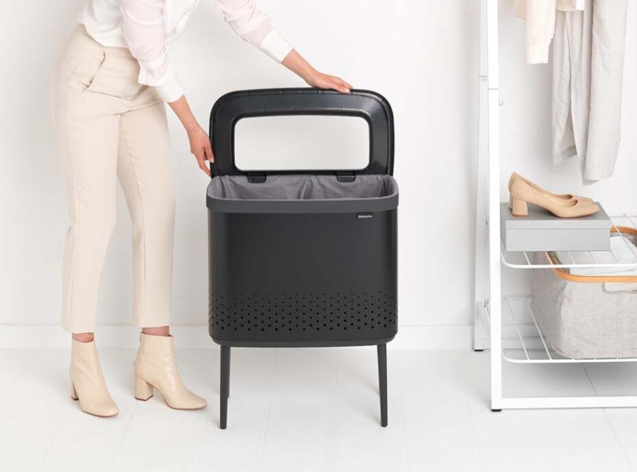 Koš na prádlo BO 60 l, černá, Brabantia - main (8)