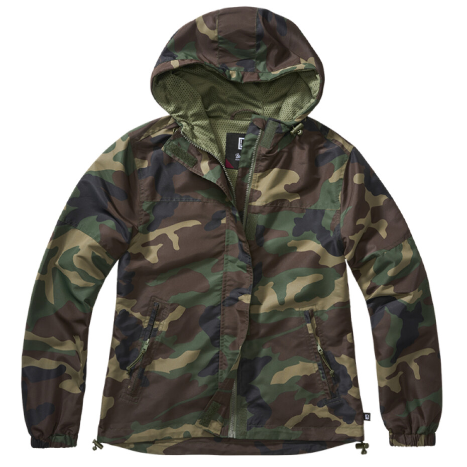 Brandit Bunda Windbreaker Ladies Summer Frontzip woodland XL - main (0)