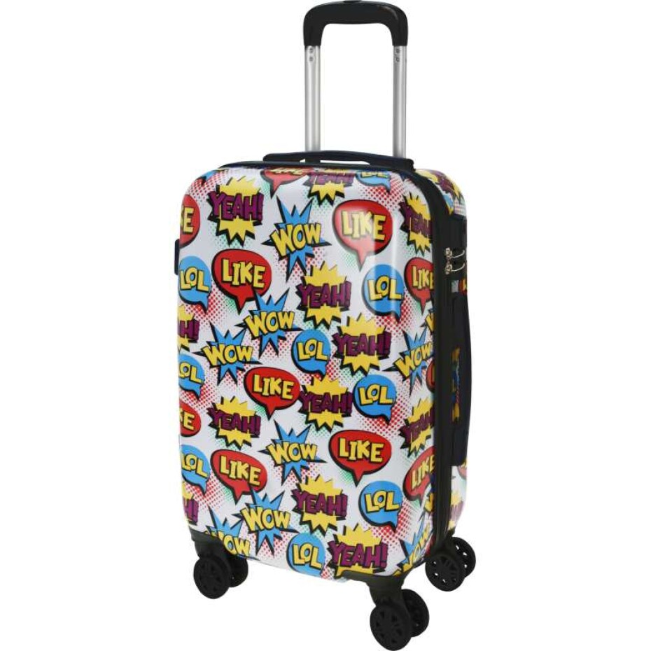 PROWORLD Kufr cestovní na kolečkách sada 2 ks  motiv pop art KO-DG9001030 - main (1)