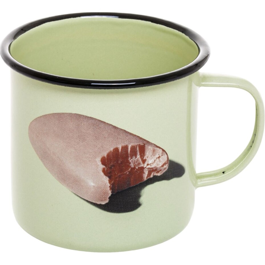Hrnek smaltovaný TOILETPAPER SOAP 10 cm, zelená, Seletti - main (0)