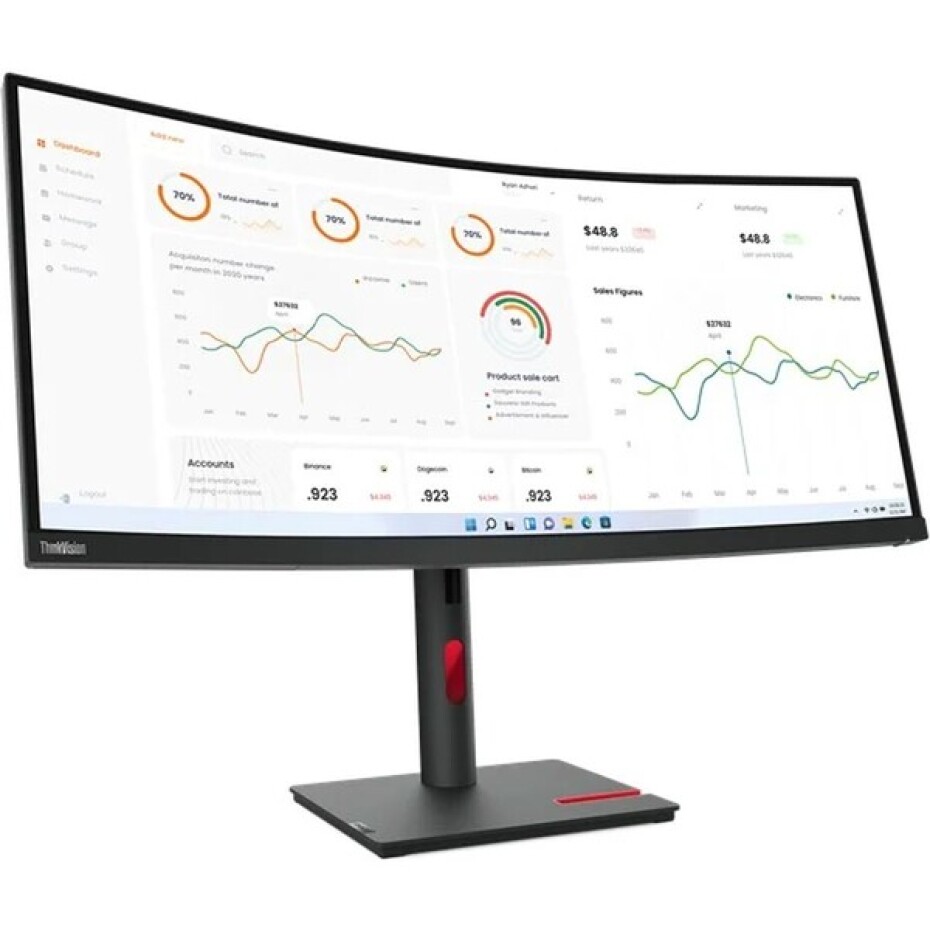 Lenovo ThinkVision T34w-30 monitor 34" - main (1)