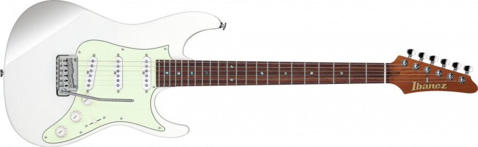 Ibanez LM1-LWH Luca Mantovanelli Signature - Luna White - main (0)