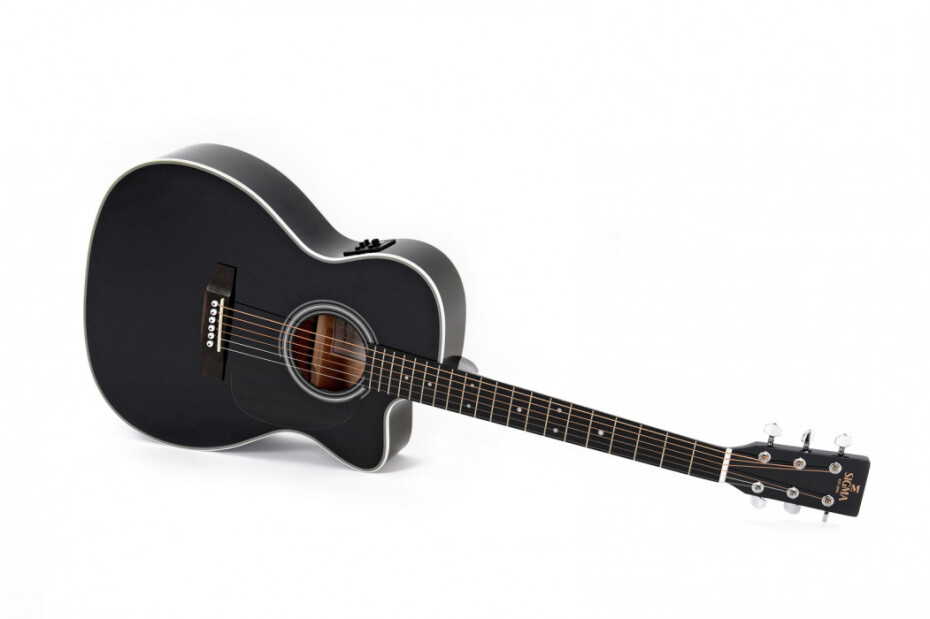 Sigma Guitars 000MC-1E-BK - Black High Gloss - main (0)